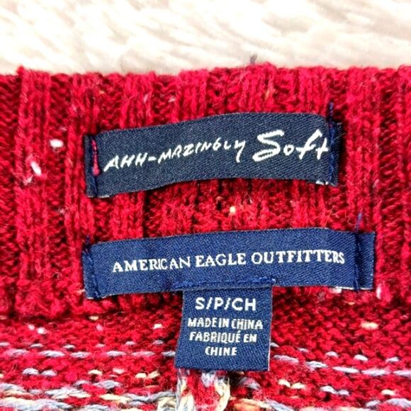 American Eagle Ahh- Mazingle Soft Knit Jogger/Lounger Pants Juniors S/P/CH. Red. - Picture 4 of 10